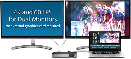 Miniatura 3 de Kensington Estación de acoplamiento SD5200T Thunderbolt 3 - 85W PD - Monitor dual 4k para Mac y PC (K38300NA)