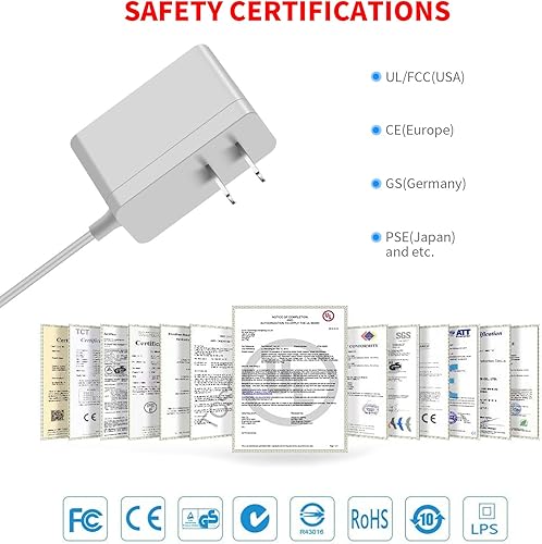 Miniatura 6 de MEROM Adaptador de CA de 24 V compatible con Philips SmartSleep Wake-up Light HF3520/60 HF3521 HF3510 HF3531 HF3550 Somneo HF3650 HF3651 HF3670 12W