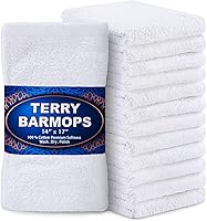 Vista 16 de GREEN LIFESTYLE White Shop - Toallas de 12 x 14 pulgadas, 150 unidades, 100% algodón, súper absorbentes y duraderas, trapos reutilizables a granel