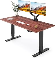 Vista 22 de FLEXISPOT E6 MAX - Escritorio de pie de madera maciza de acacia de 48 x 24 pulgadas, doble motor, capacidad de peso de 330 libras, escritorio