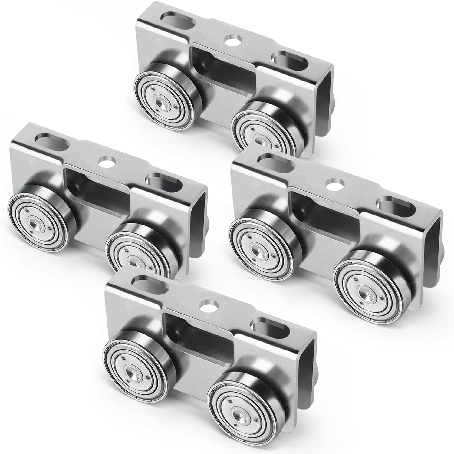 Trolley Assembly,Upgraded Load and Stable 4 Wheel Light Duty for Use with All 1-5/8" or Taller Strut Channel(Pack of 4)…