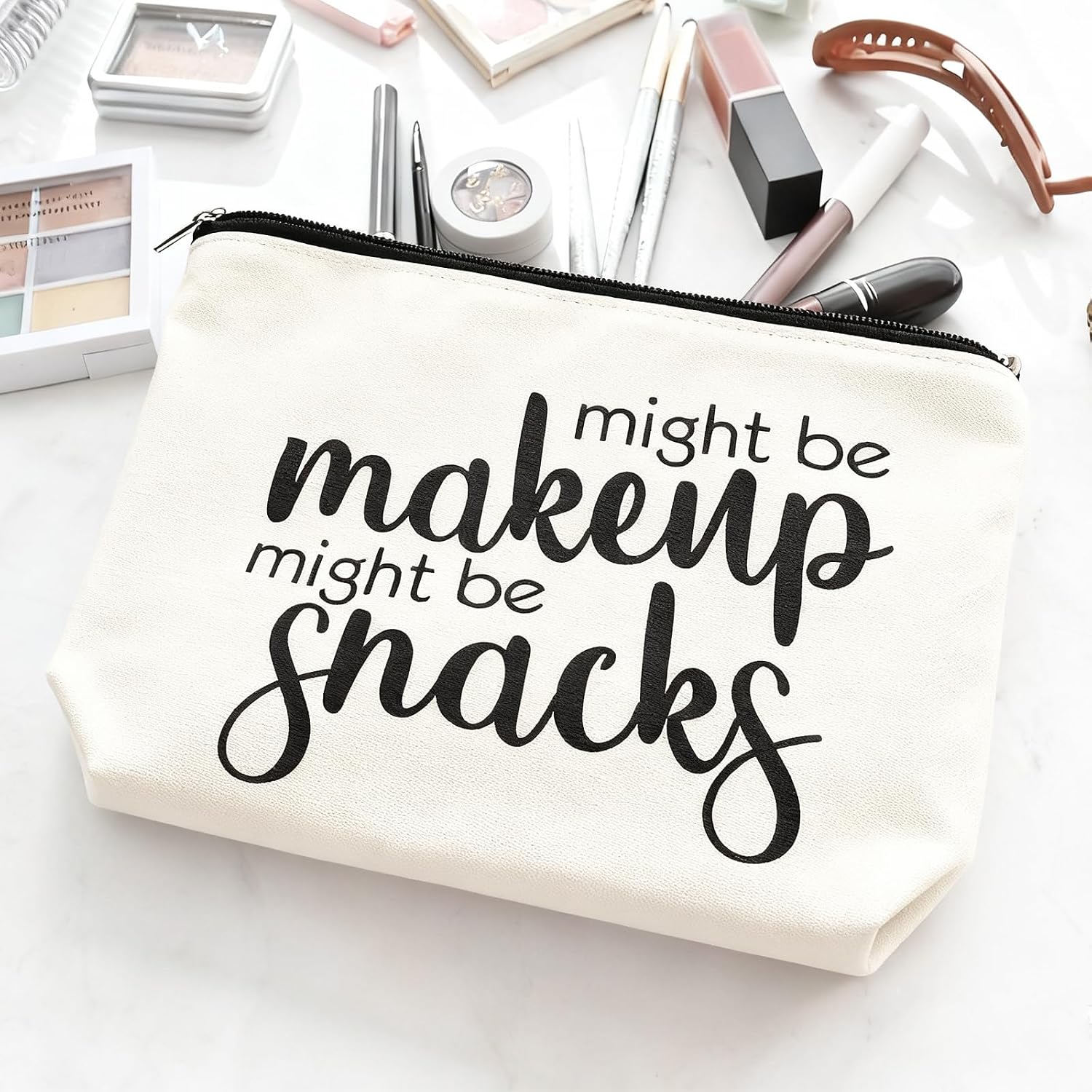 Birthday Gifts for Women, Christmas & Holiday Gift Ideas for Mom, Sister, Daughter – Funny Friendship Makeup Bag image 3