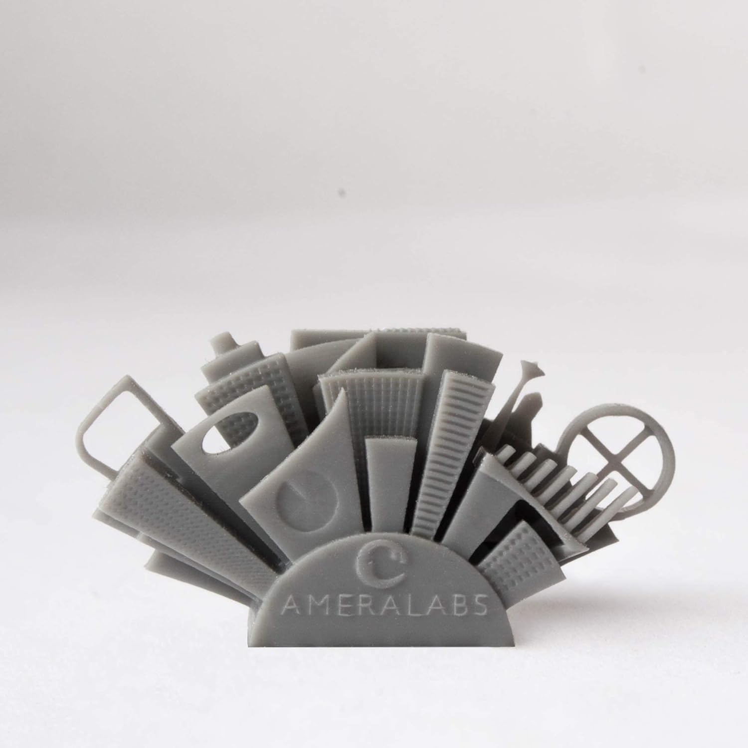 3D Printer Resin for 4K/8K/12K LCD LED DLP 3D Printers, 405nm UV-Curing, Photopolymer Resin, High Resolution, Accuracy Detailed Printing, for Scale Models and Prototyping, AMD-3 (Grey, 1kg)