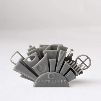 AMD-3 3D Printer Resin for 4K/8K/12K LCD LED DLP 3D Printers, 405nm UV-Curing, Photopolymer Resin, High Resolution, Accuracy Detailed Printing, for Scale Models and Prototyping, AMD-3 (Grey, 1kg)
