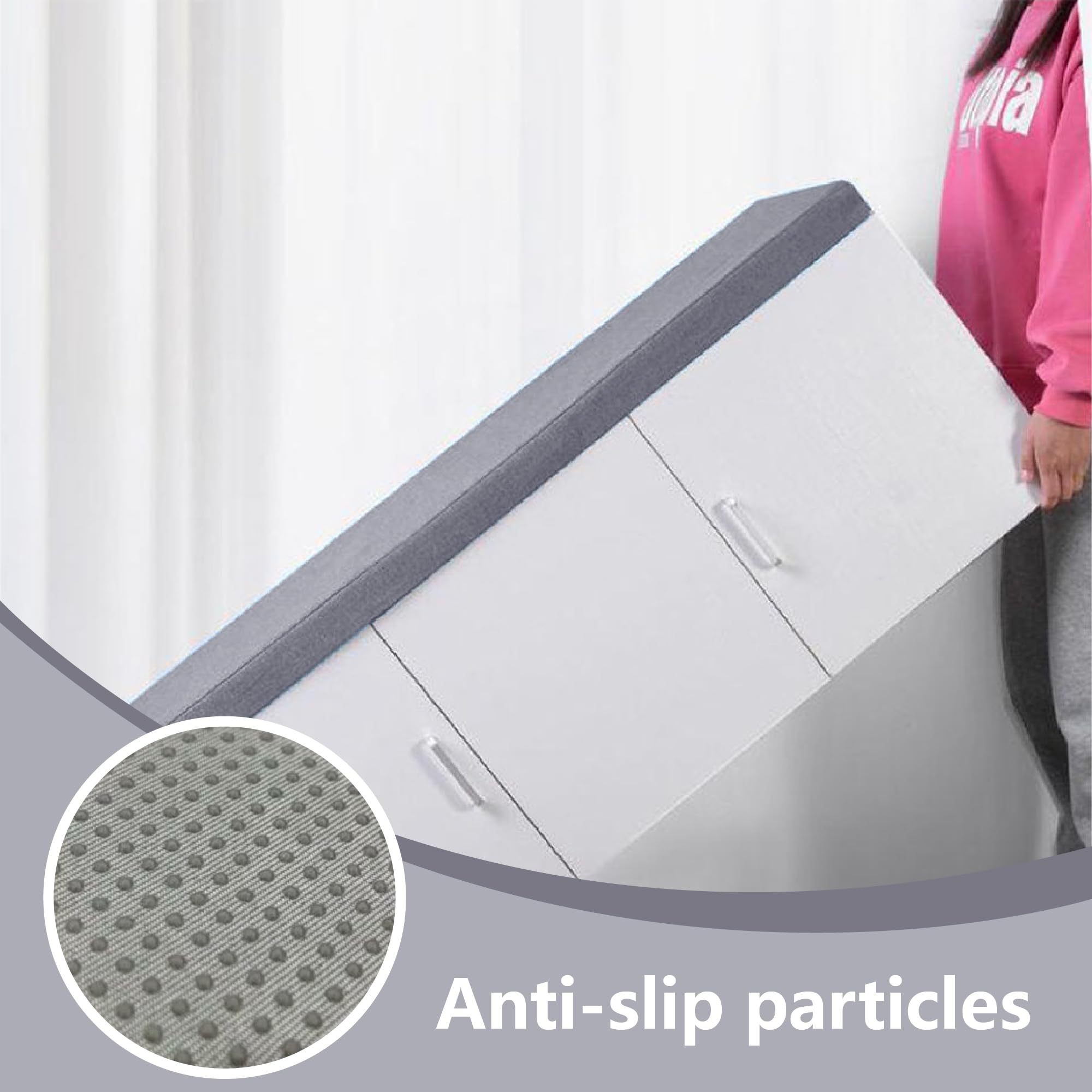 Cuscini per Panca Personalizzati 36 x 105 cm con Fondo Antiscivolo Cuscino Panca Panchina Parte Inferiore Antiscivolo per Mobili da Terrazza e Finestre, Grigio Chiaro