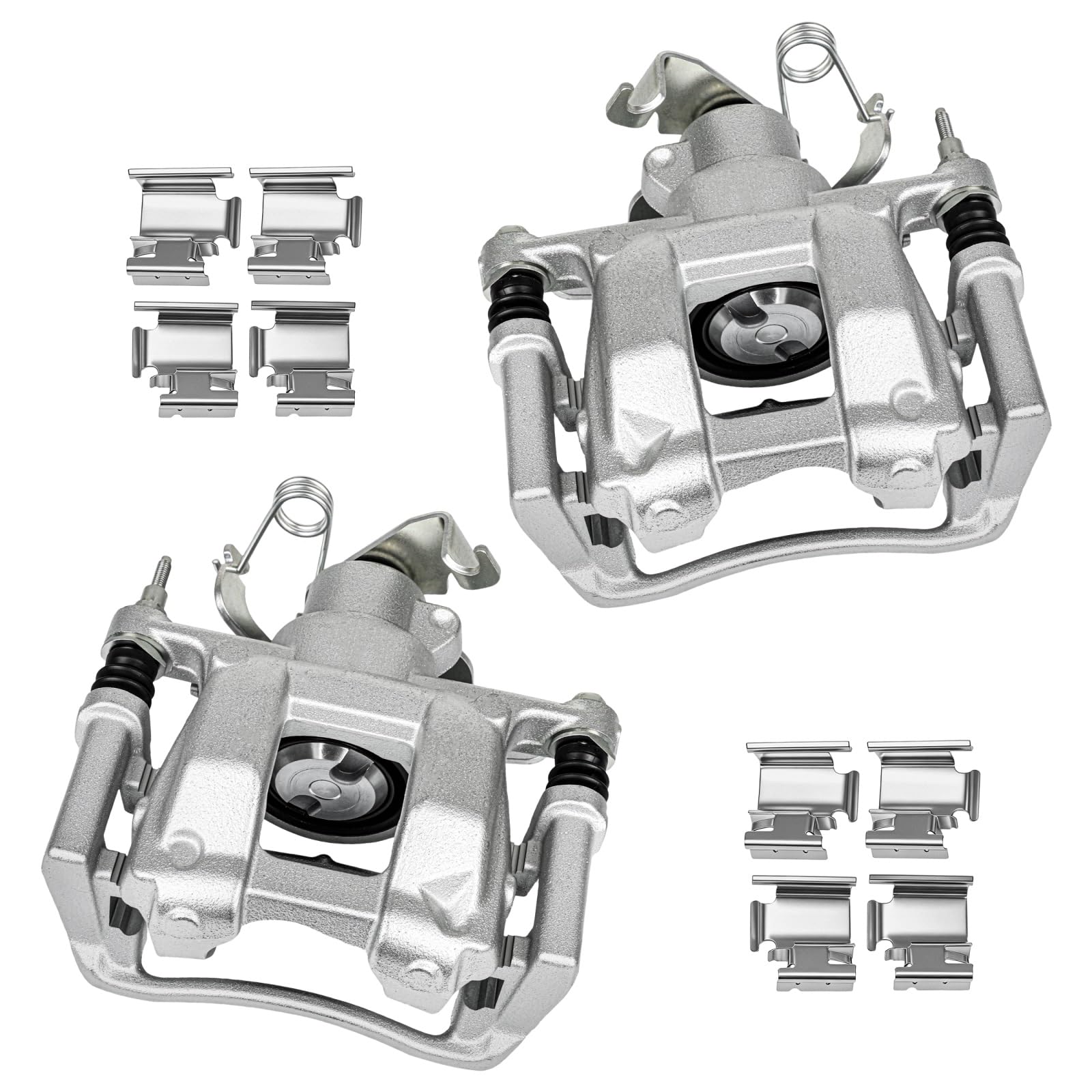 cciyu Rear Left &amp; Right Disc Brake Calipers w/Bracket 18B5517 18B5516