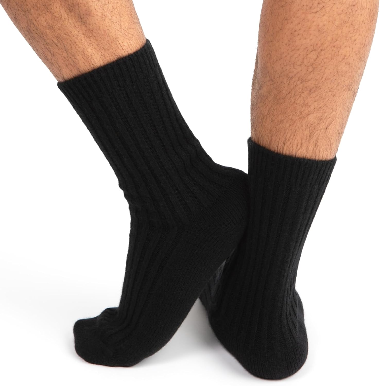 Jet&Bo Cashmere Bed Socks Extra Large (Men's 12-14) - Thick Ultra Soft XL Cashmere Socks for Men