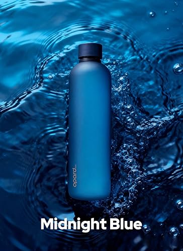 Miniatura 8 de Opard Slim Water Bottle 32oz, Dishwasher Safe Plastic Water Bottle BPA-Free, Leakproof Screw Top, Midnight Blue, Reusable for Travel School Sport