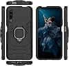 Case Cover for Huawei Y9s 2019, 360 Rotating Ring Holder Kickstand with Magnetic Car Mount, Black