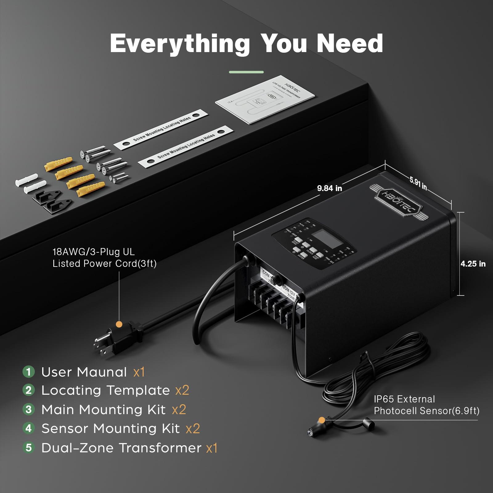 HIBOITEC Low Voltage Transformer - 2 Zone Control -9