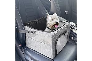 Genorth Dog Car Seat | Safe Pet Car Seat with Reinforced Metal Frame