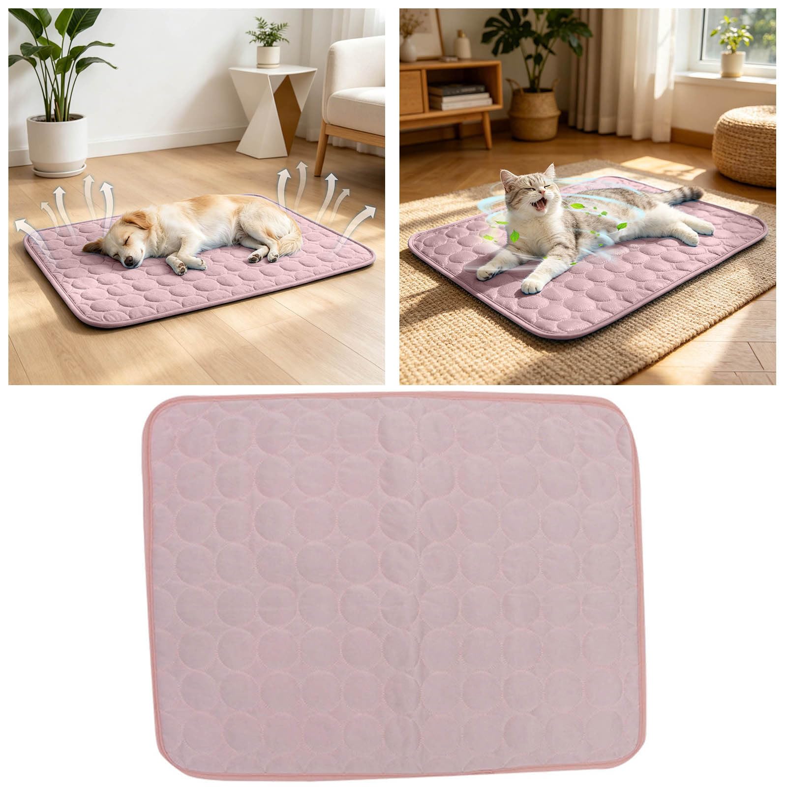Celucke Tappetino Refrigerante Cane,70x100cm Tappeto Rinfrescante per Cani Gatti, Cuccia Refrigerante Lavabile,Cuscino Raffreddamento in Nel Caldo Estate, per Animali di Piccola Media Grande