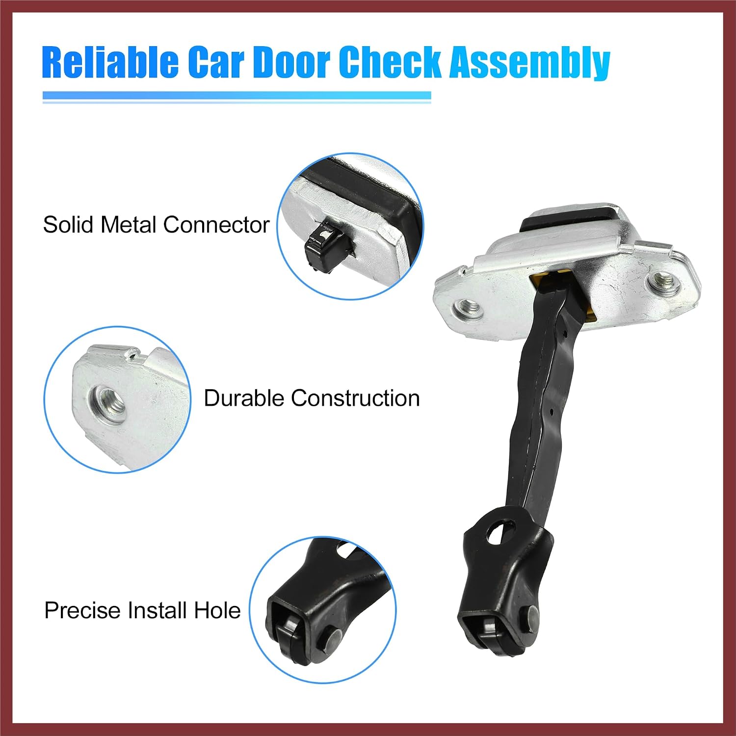 Front Right Door Hinge Check Arm Stop Strap Fit for Kia Forte 2014-2018 No.79390-B5000/79390B5000 - Pack of 1 Replace Parts