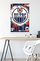 Vista 5 de Trends International NHL Edmonton Oilers - Póster de pared con logotipo Maximalist 23 con marco magnético
