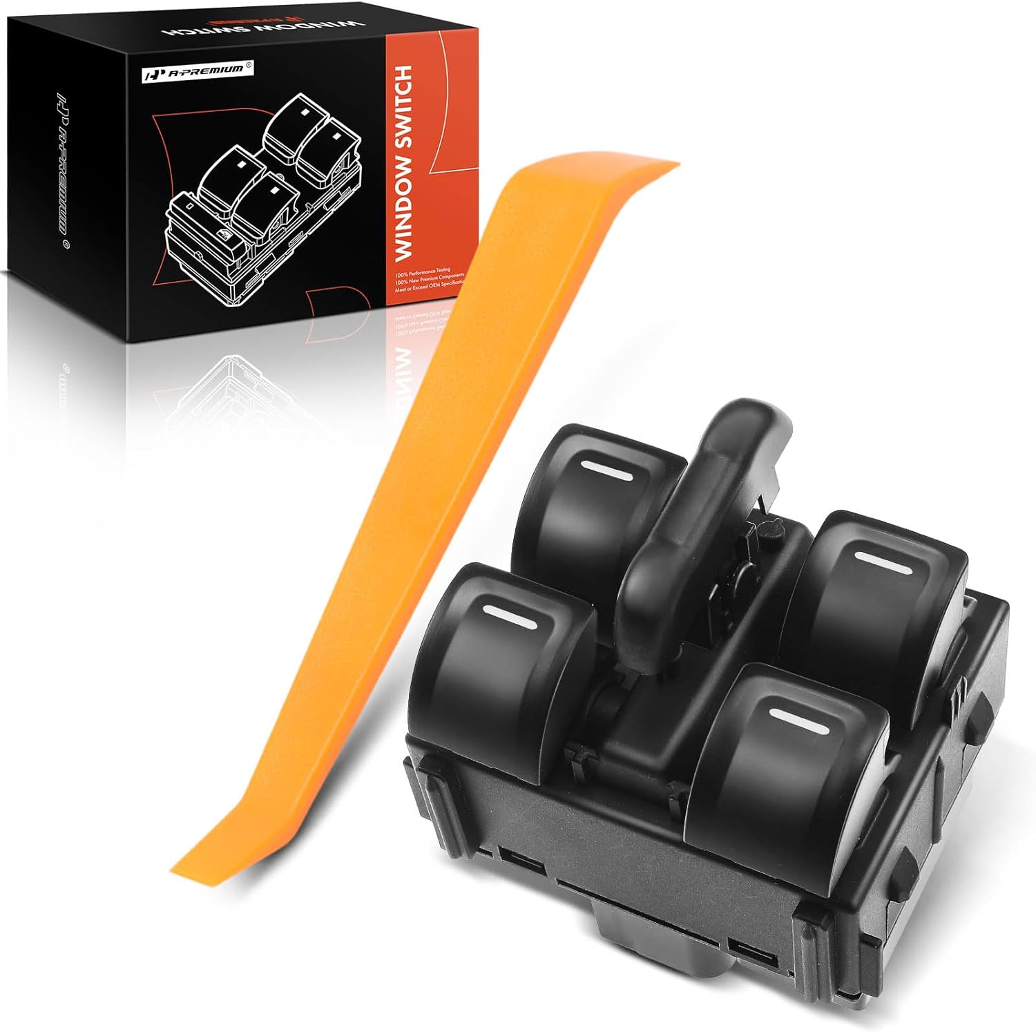 A-Premium Center Power Window Switch Compatible with Jeep Wrangler 2012-2018 Sport Utility, Replace# 68156217AB, 68156217AA