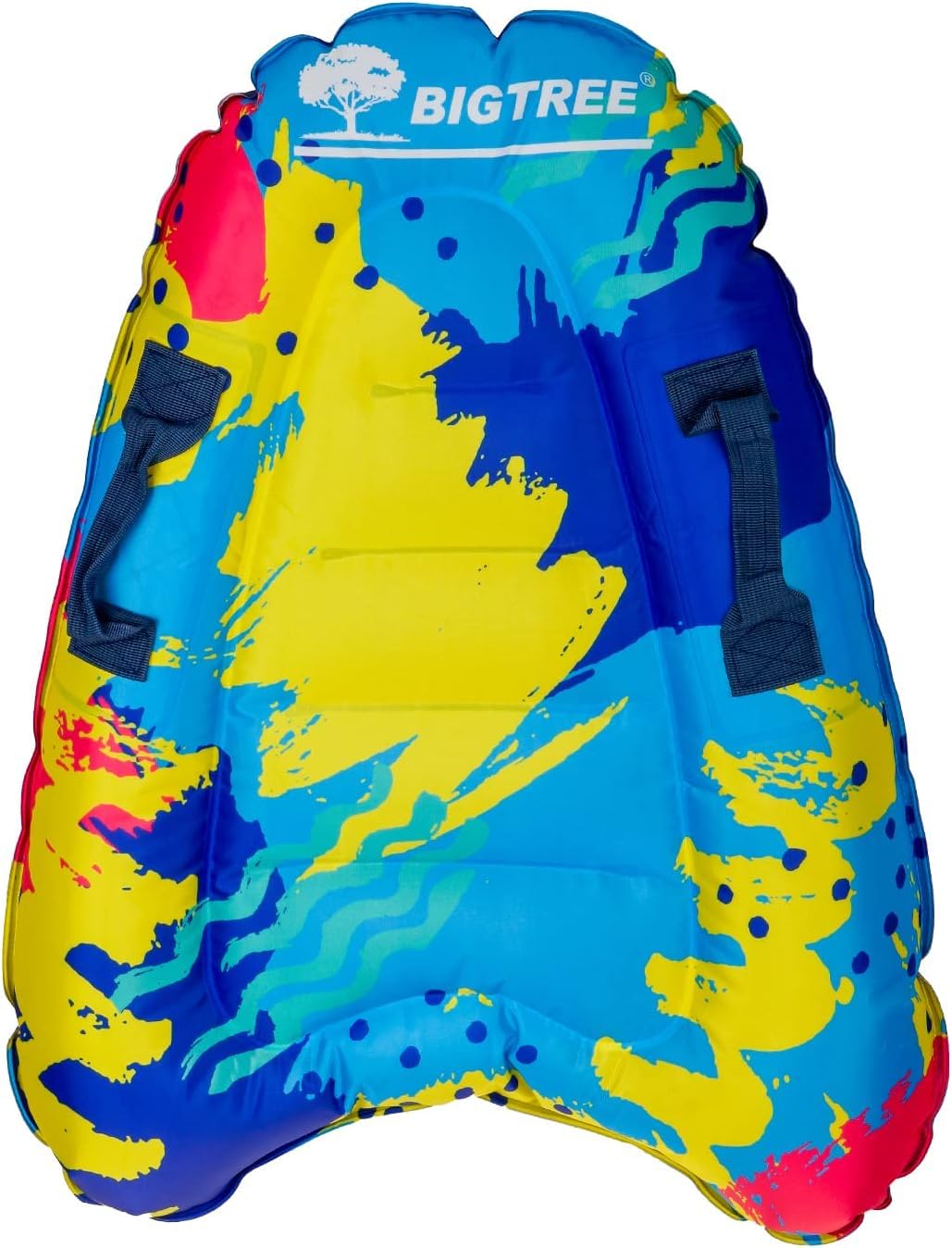 BIGTREE Tabla de surf inflable, tabla de surf inflable, tabla de natación portátil ligera con asas, tabla de bodyboard suave para nadar, esterilla auxiliar de aprendizaje, adecuada para múltiples