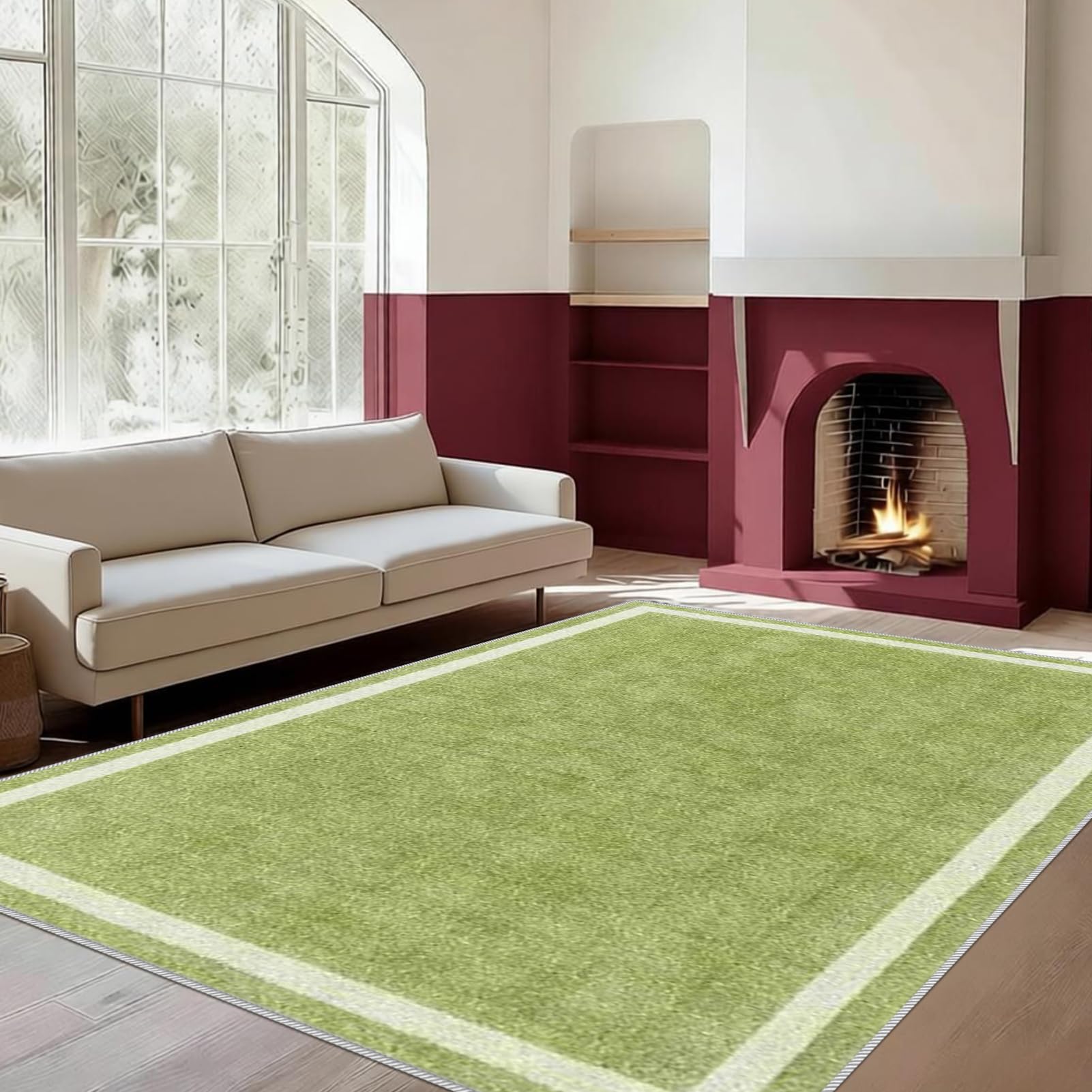 Dywan do salonu, nowoczesny dywan do sypialni, 130 x 140 cm, dywan wejściowy, dywan do salonu, dywan kuchenny, antypoślizgowy dywan dekoracyjny do salonu, sypialni, dywaniki podłogowe