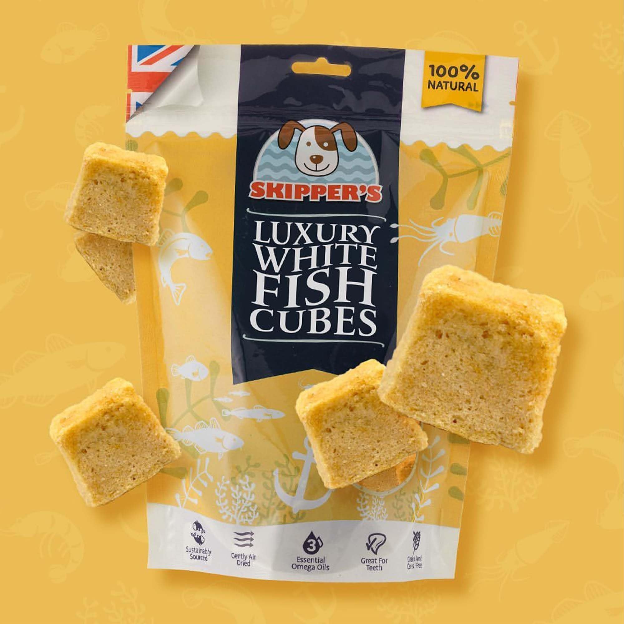 SKIPPER'S Luxury White Fish Cubes for Dogs, Grain & Cereal Free, Essential Source of Omega 3 Oils, Low Fat & Hypoallergenic - Image 3