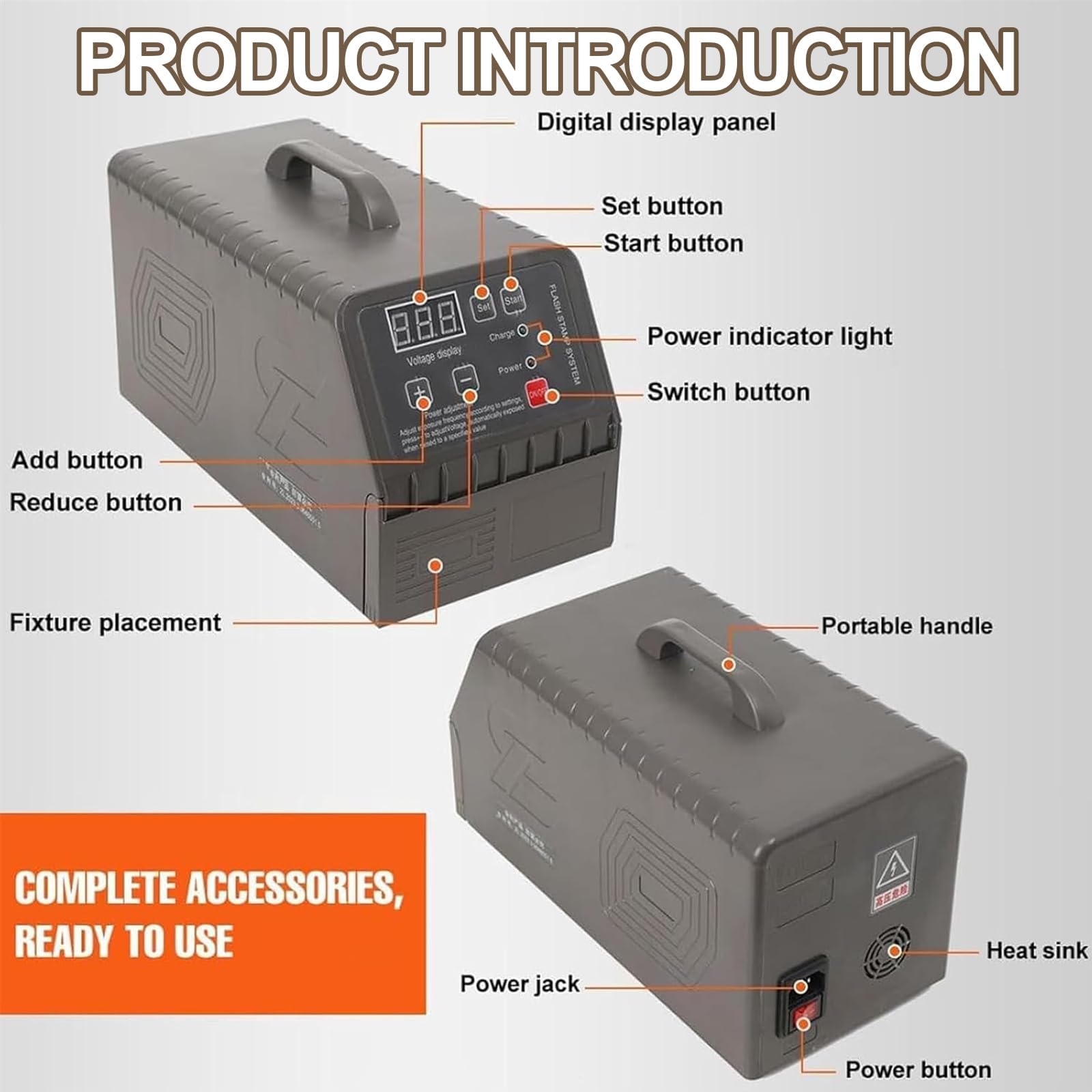 Macchina digitale per la creazione di sigilli fotosensibili, modalità regolabili 1-3, portatile fai da te con display a LED, ideale per francobolli dei cartoni animati