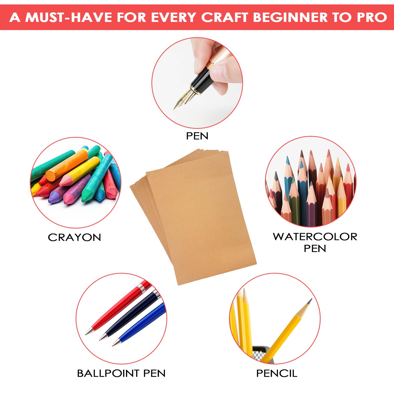 GRASARY 50 cartoncini colorati da 250 g/m², 21,6 x 27,9 cm, per biglietti fai da te, artigianato, creazione di biglietti, scrapbooking, colore arancione, 50 pezzi