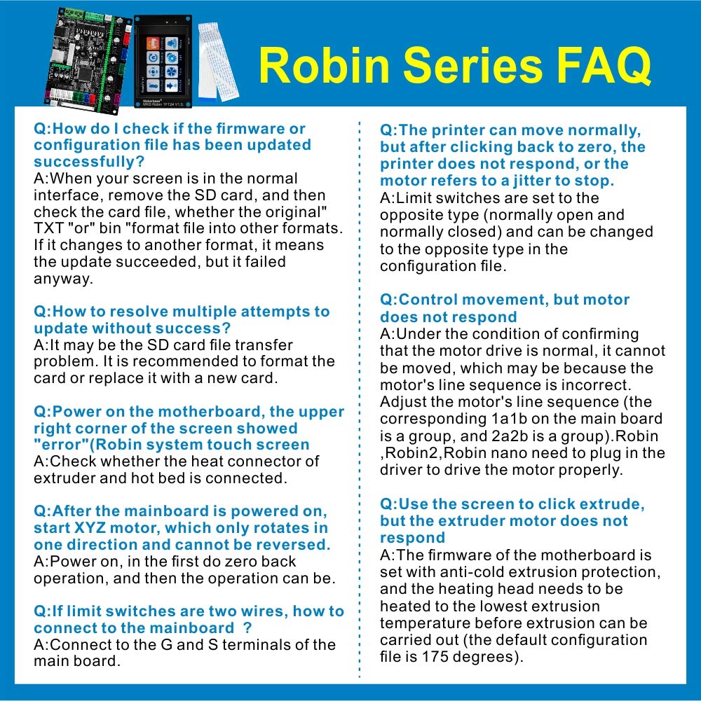 3D Printer Parts MKS Robin nano Integrated Circuit mainboard Controller Motherboard with Robin TS35 Display opened source software with FFC Line & USB Cable