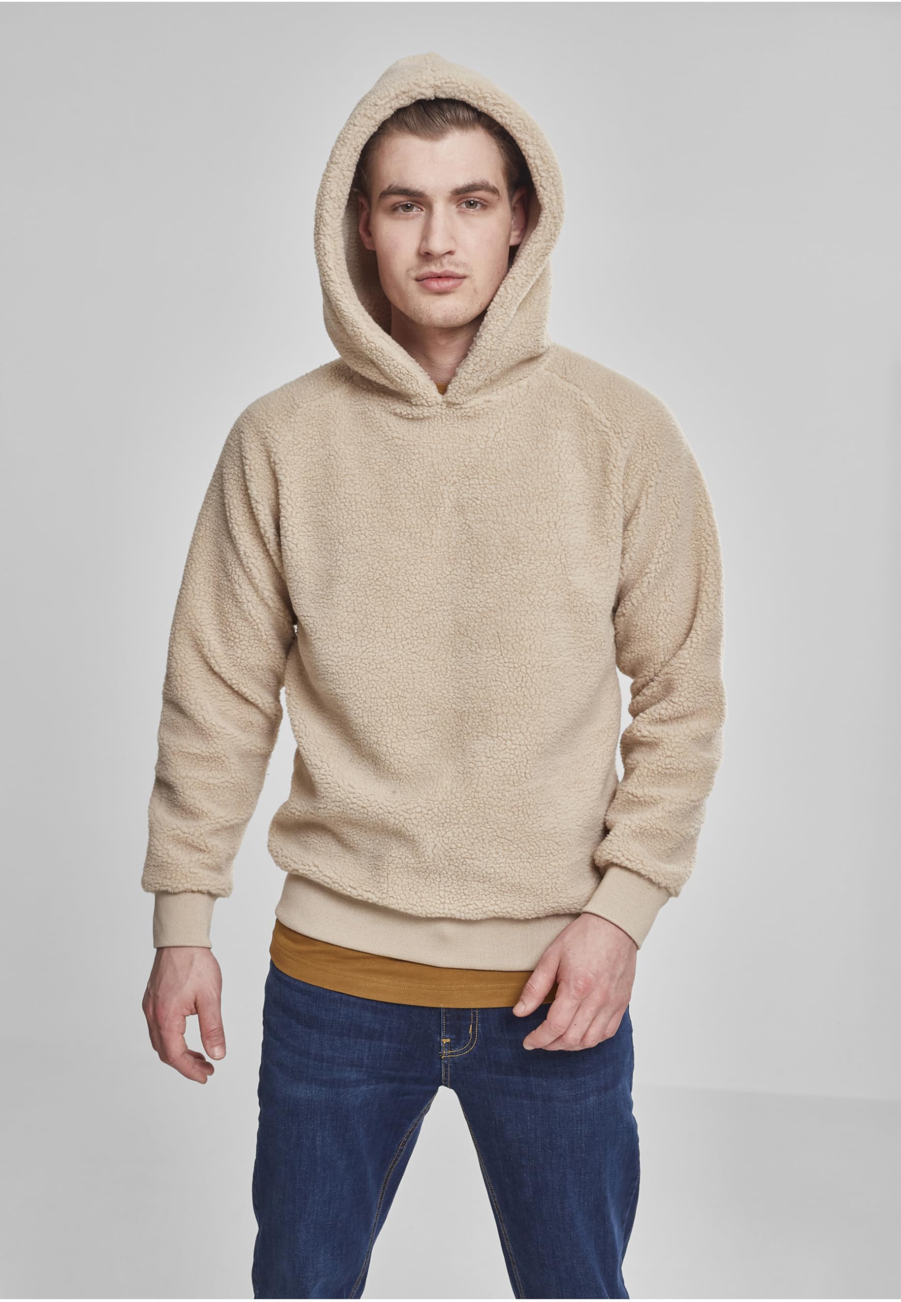 Urban Classics Sudadera con Capucha Sherpa para Hombre