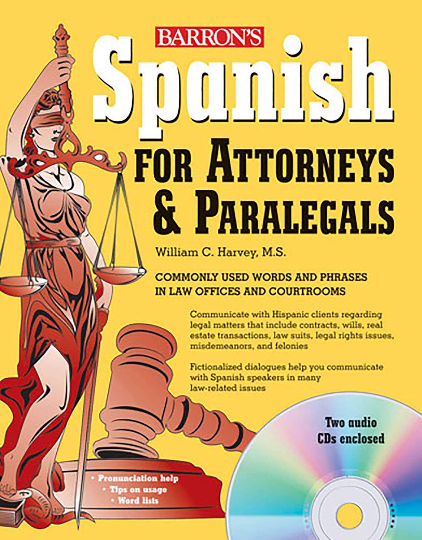 Spanish for Attorneys and Paralegals with Online Audio (Barron's Foreign Language Guides) Pap/Com Edition