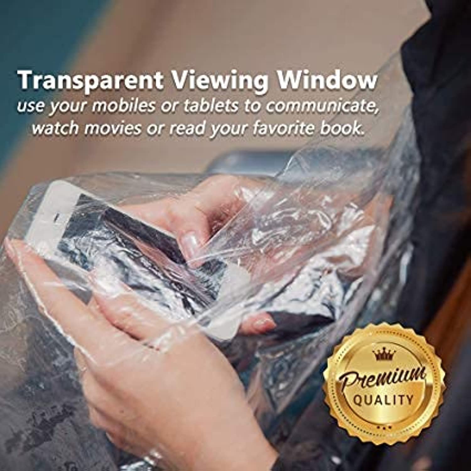 Green-Estetica Barber Cape for Hair Cutting | Professional Water & Stain Resistant Salon Cape for Men & Women with See-Through Window & Adjustable Neck Closure (Black) : Beauty & Personal Care