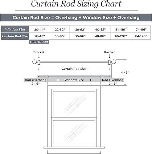 Miniatura 10 de Kenney - 71631 Rachel Barra de cortina decorativa estándar para ventana, 28 a 48 pulgadas, peltre italiano