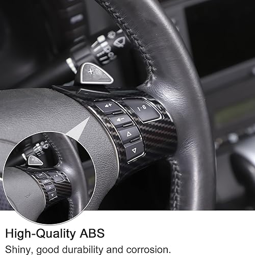 Miniatura 6 de Cubierta del marco del botón del volante de automóvil para Corvette C6 Z06 ZR1 2005-2013 Accesorios de interior Calcomanía, calcomanías de estilo