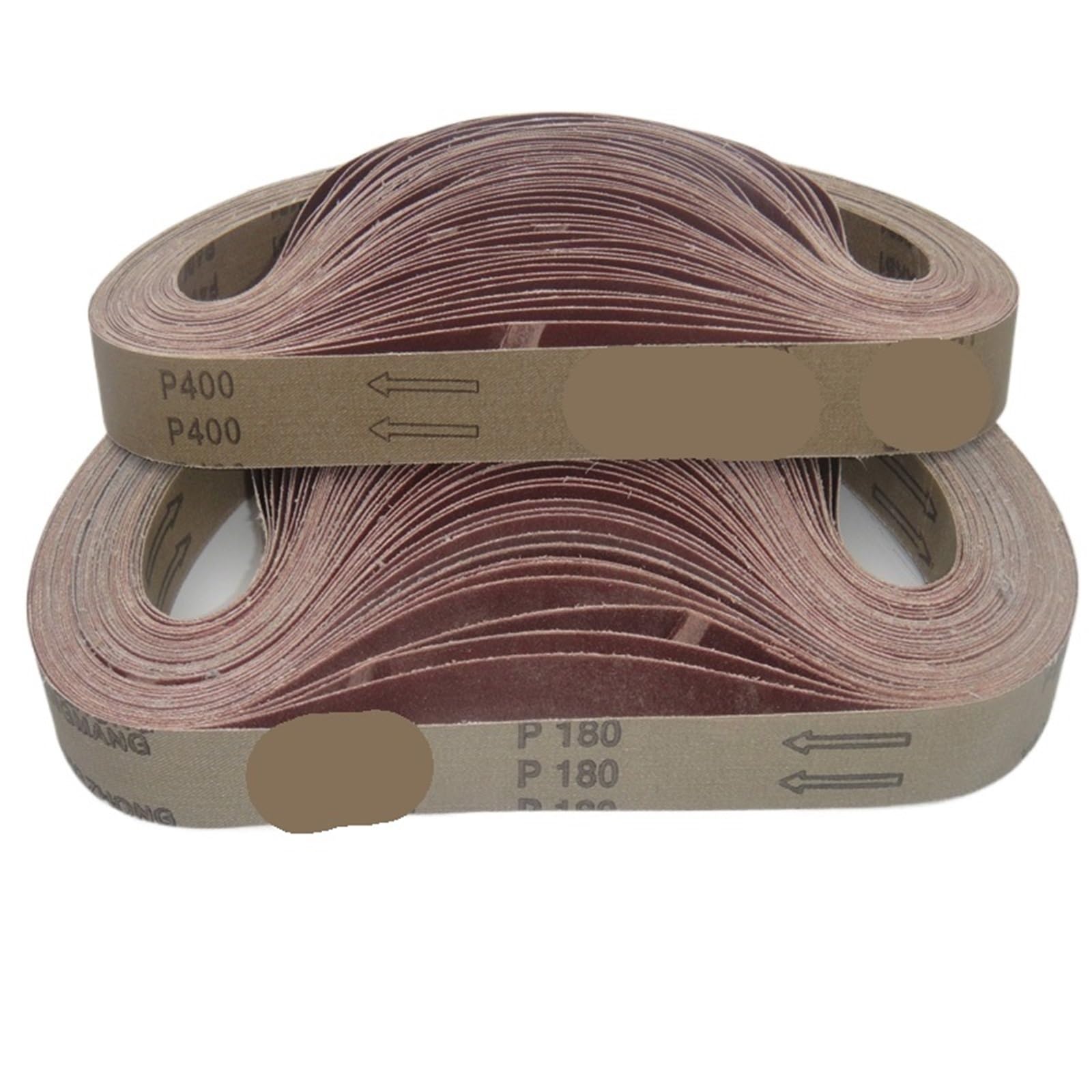 ZUOAHBDT Sander Belts Set, 10 pcs Brown Corundum Sand Belt 762x25mm Grit 40-800 for Metal Grinder(800)