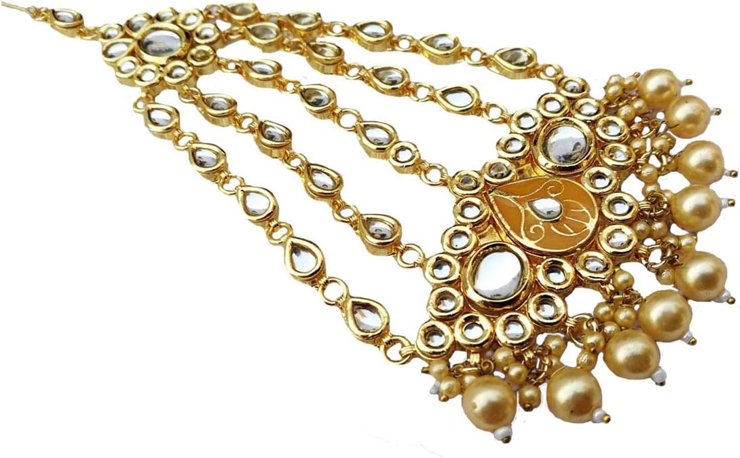 Retailbees Kundan Bridal Indian Wedding Designer Jhoomer(Passa) Jewelry