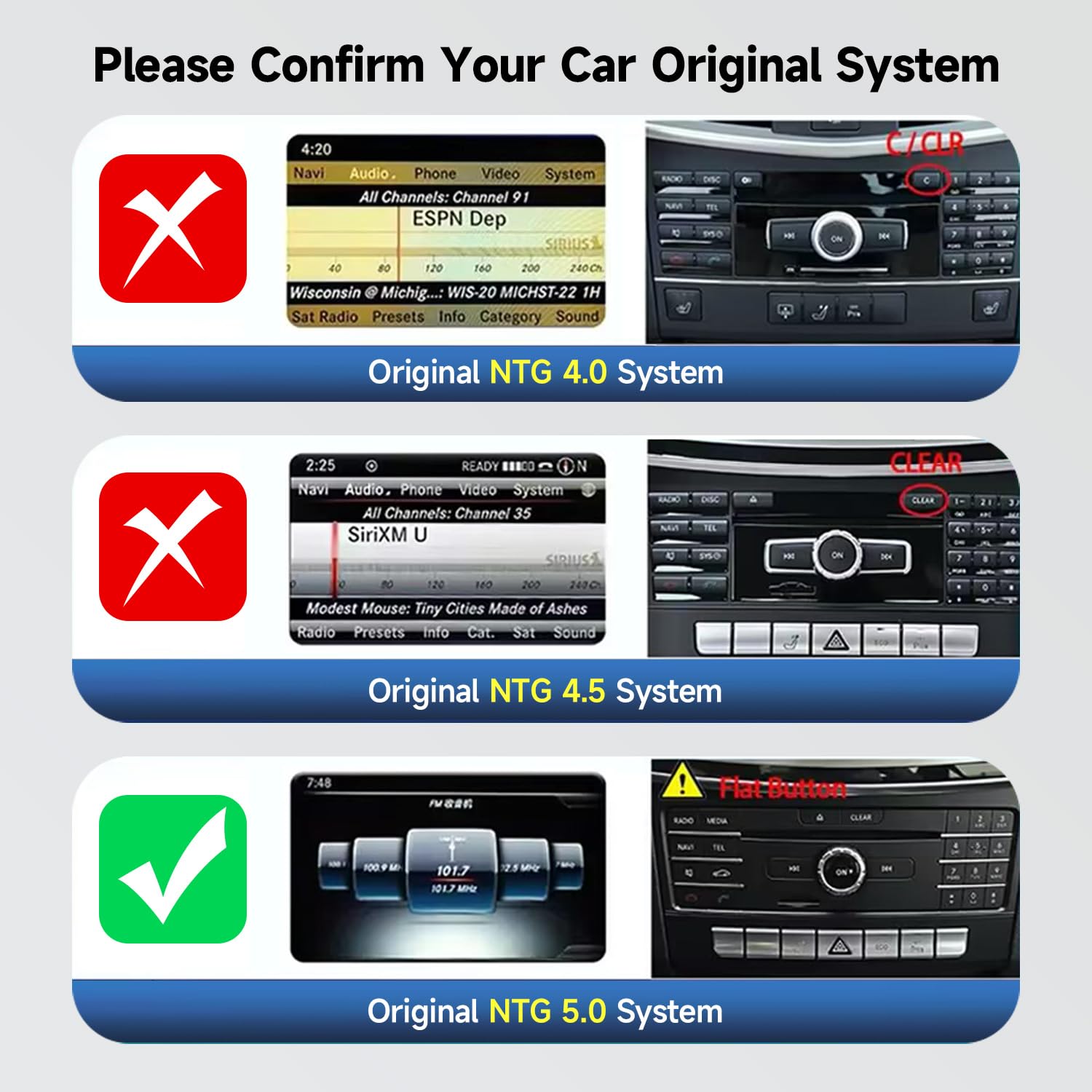 Linux Screen Wireless Carplay Android Auto Touch Screen for Mercedes Benz GLA CLA A Class X156 C117 from 2016 to 2018 NTG5.0 Support Bluetooth GPS