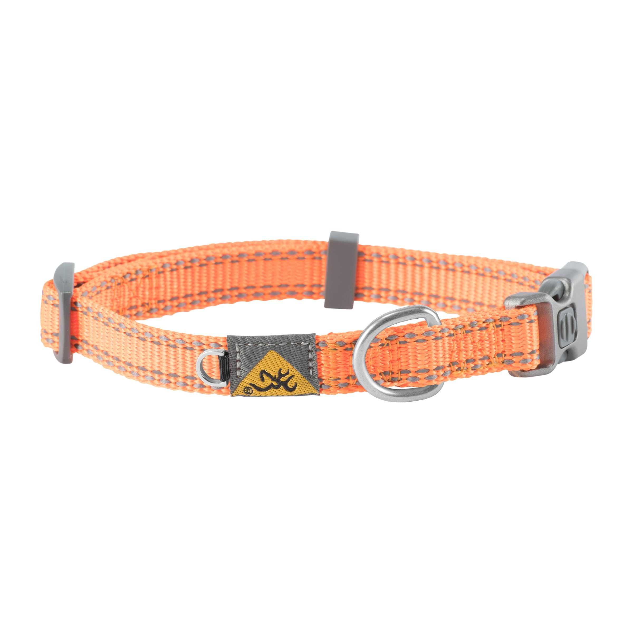 Browning Classic Dog Collar Hunting Dog Collar, Classic Webbing, Safety Orange, Large