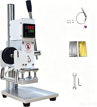 Jvedo Foil Pressing Machine, Small Hot Stamp Machine 110V Specification, Compatible with Foil, Stamping, Embossing, Temperature Adjustment, Heating Plate Size 2.0 x 2.8 inches 5 x 7 cm, Instruction Manual Included