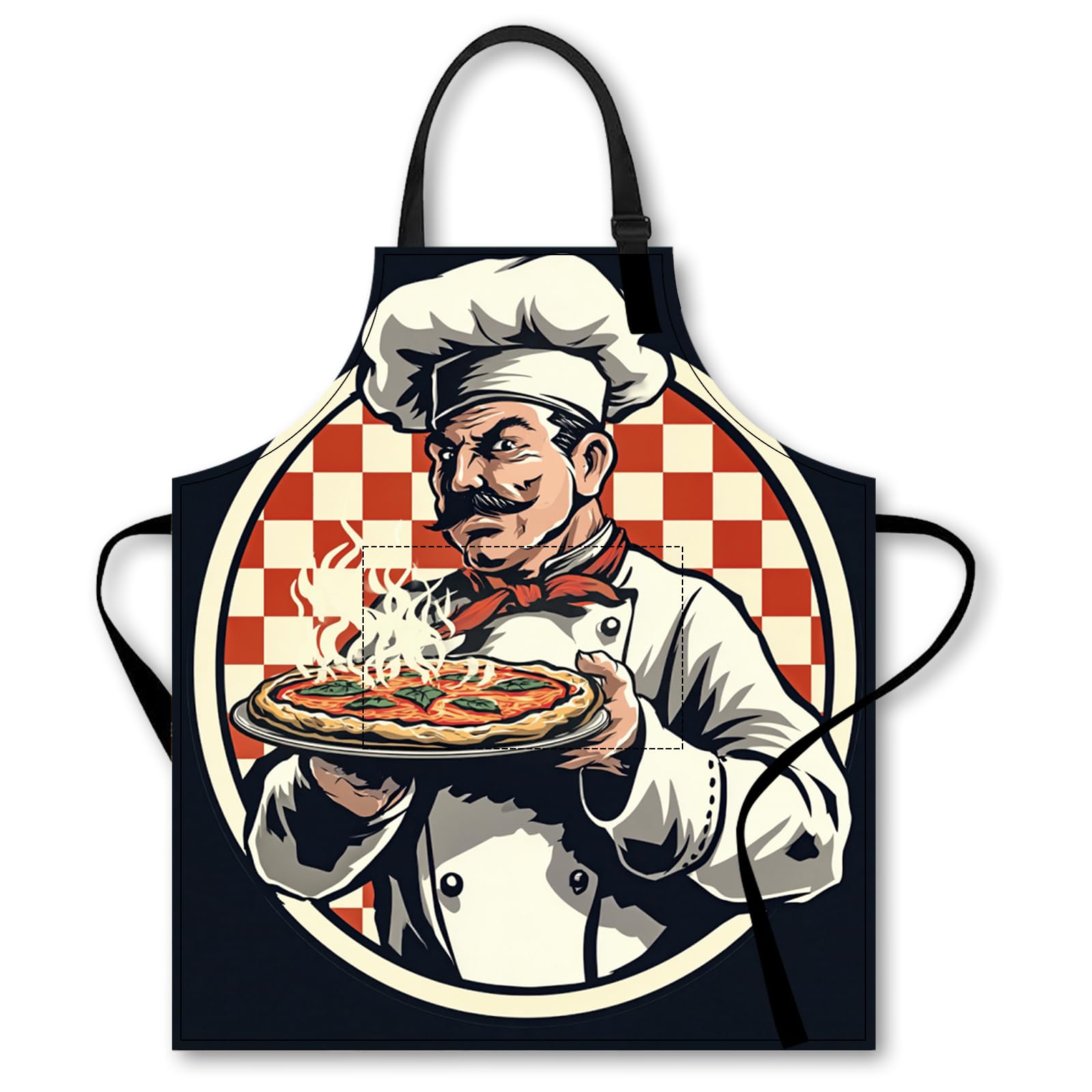 Nuxovilar Cute Cooking Kitchen Apron, 26.77 * 30.7 Inches, Essential for Kitchen Cooking, Baking, Festive Gatherings