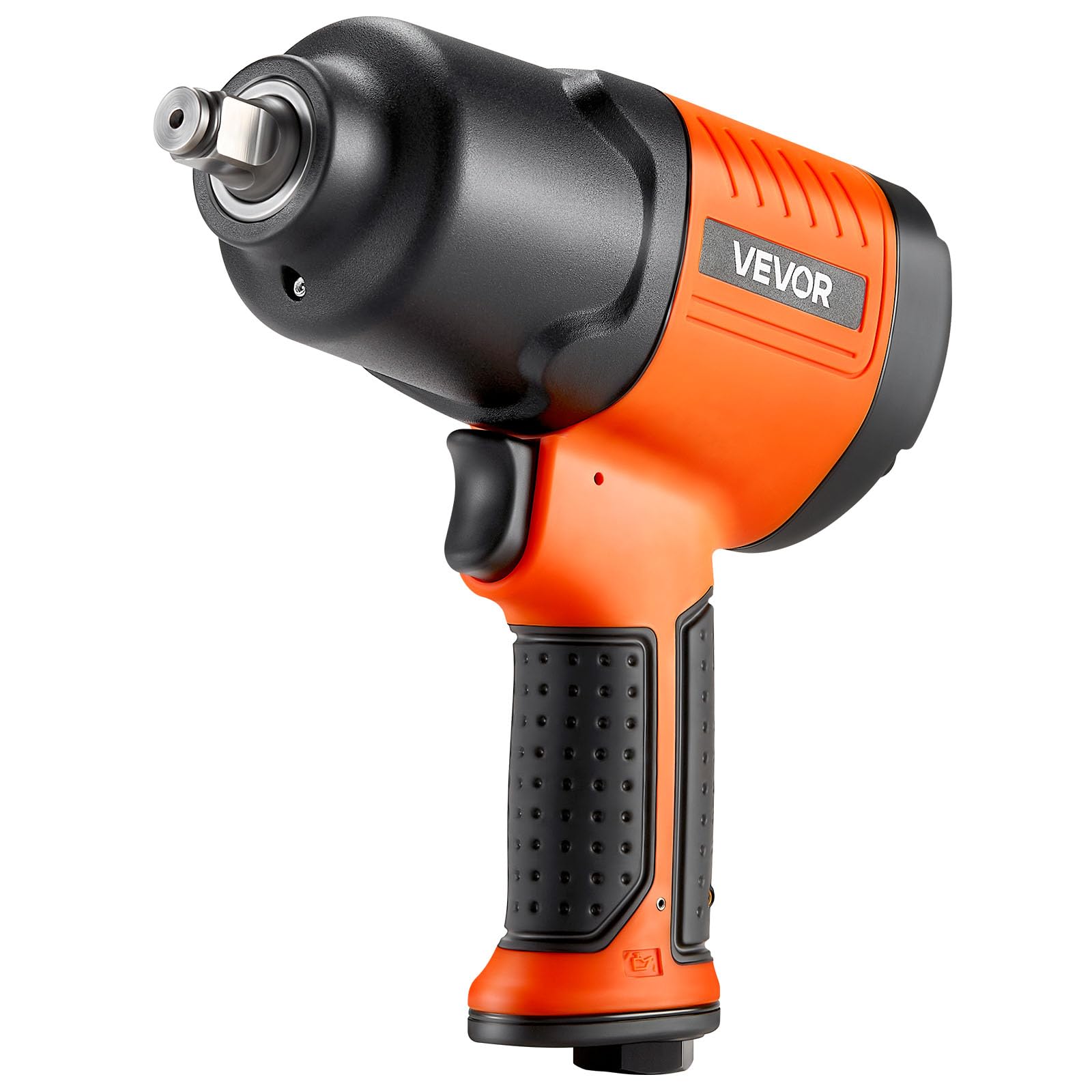 VEVOR Chiave a Percussione Pneumatica, Chiave Pneumatica con Attacco da 12,7 mm, Coppia Inversa Fino a 1490 Nm, Avvitatore a Percussione Leggera e Regolabile a 4 Velocità per Riparazioni Auto