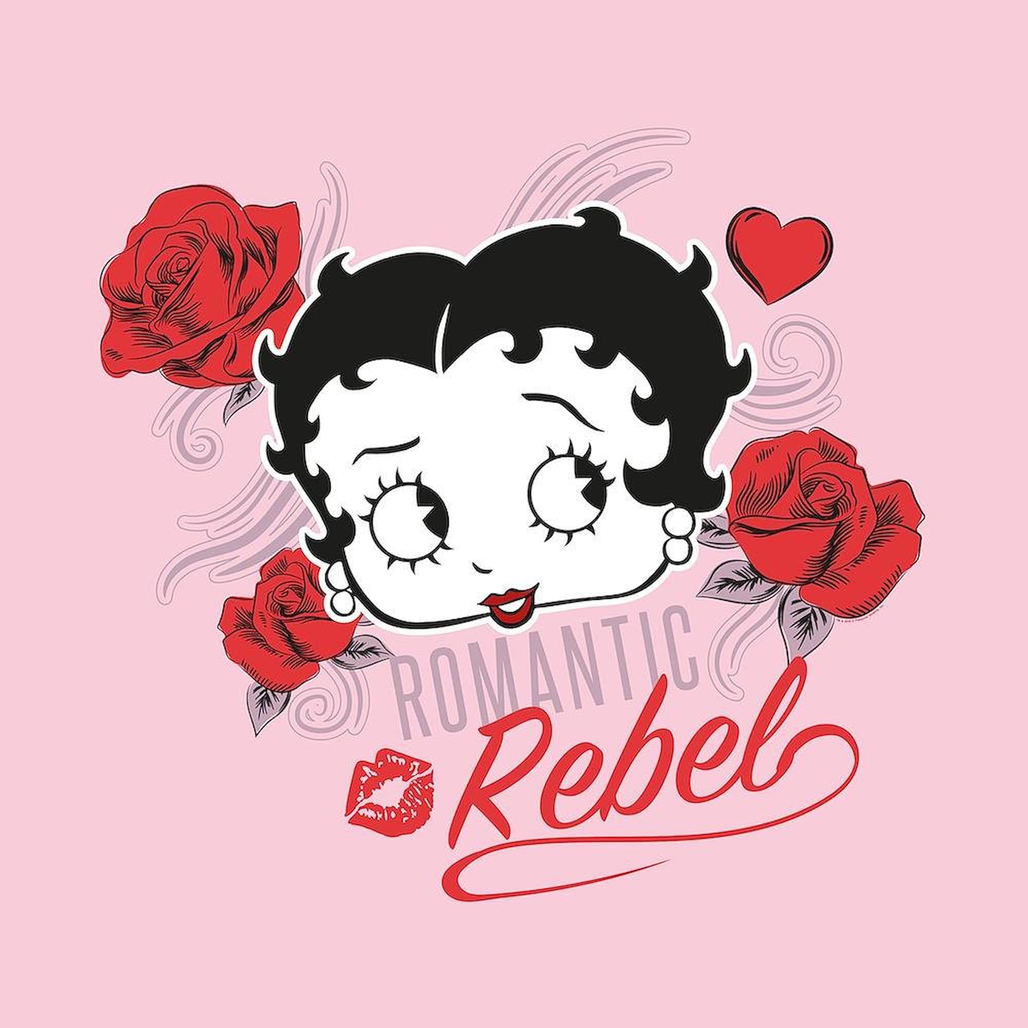 CafePress Betty Boop Romantic Rebel Queen Duvet Cover, Printed Comforter Cover, Unique Bedding