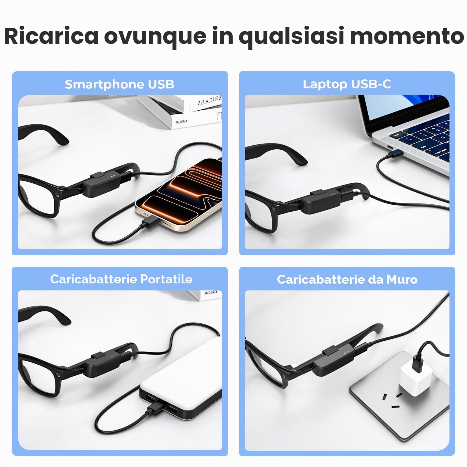 Batteria per Ray-Ban Meta Smart Glasses