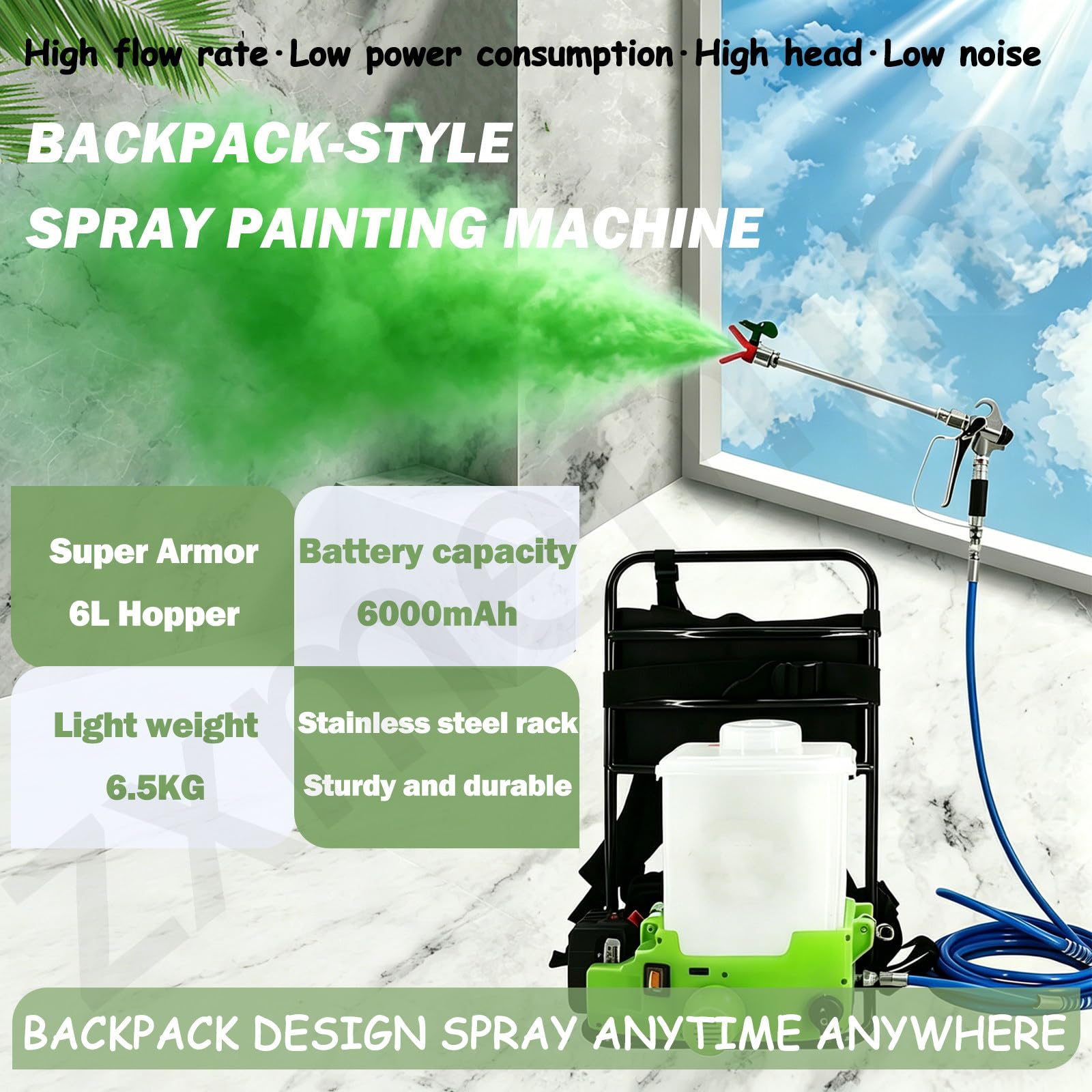 Pulvérisateur de Peinture sans Fil 2Batteries