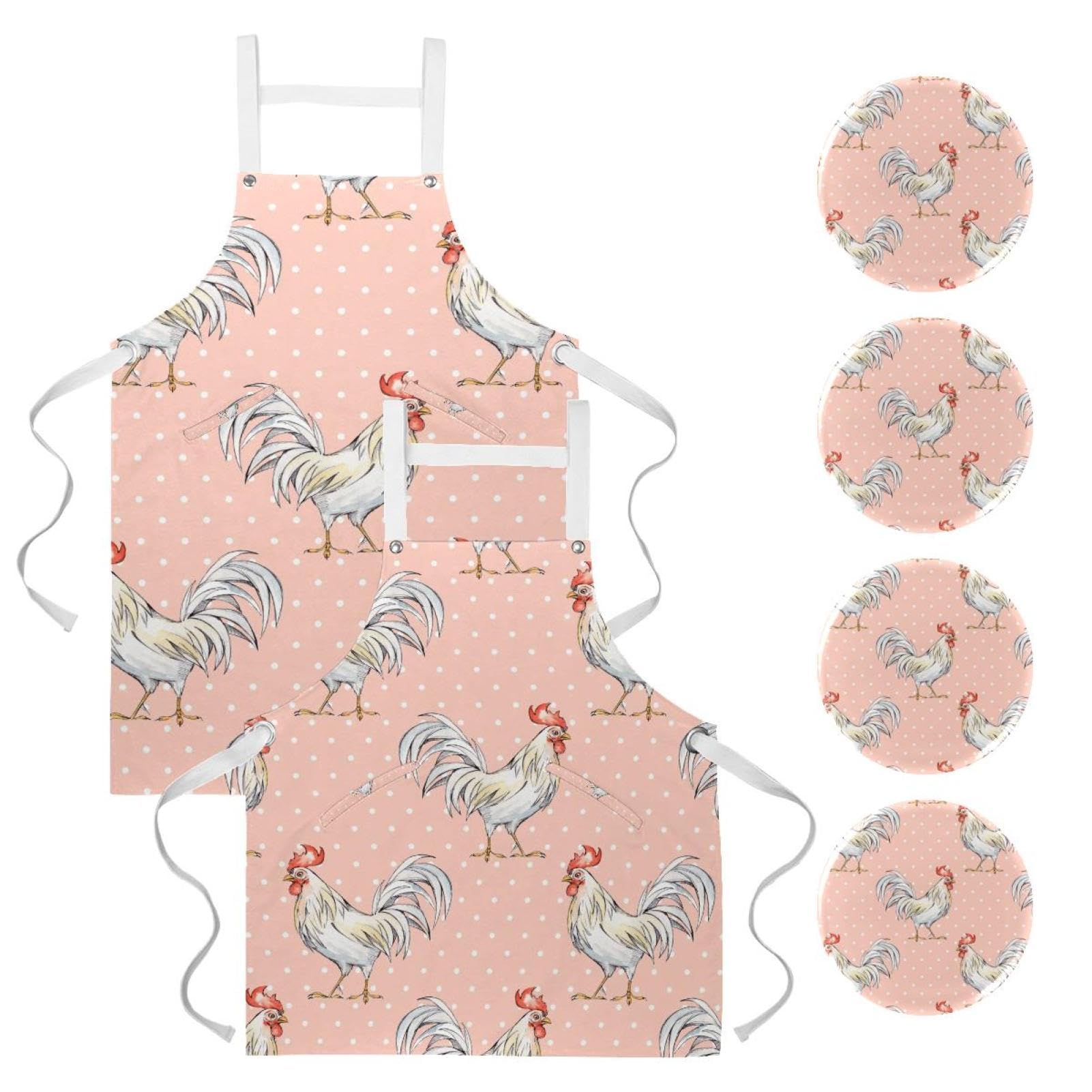 Tablier de cuisine multicolore One Size pour pâtisserie et bistrot