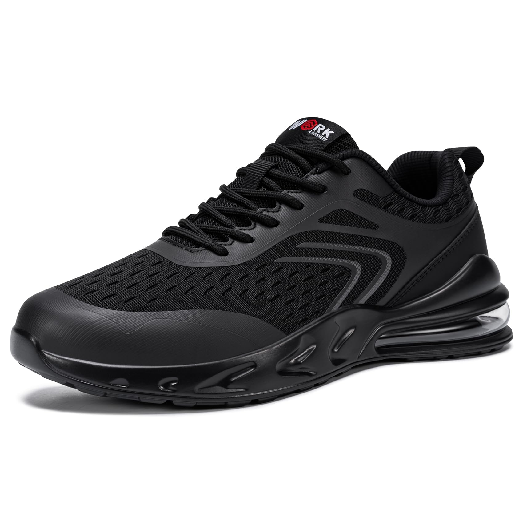 LARNMERN Chaussures Cuisine Homme Antidérapantes Chaussures de Travail Respirant Baskets de Chef Hôpitaux Légères Fitness Sneakers Mode Décontractée,Noir 42.5 EU