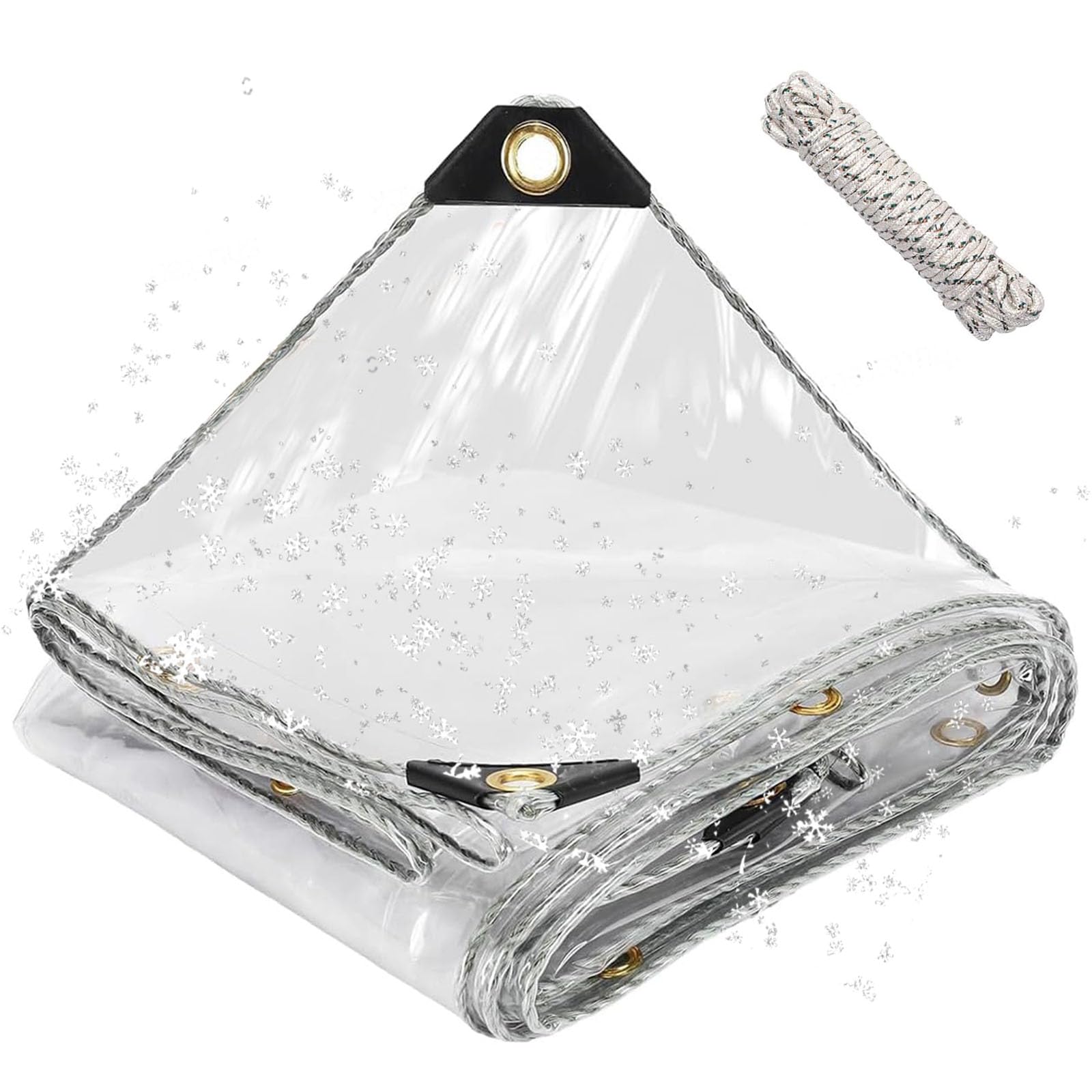 Lona impermeable exterior anti-UV y resistente a desgarros de 150x180 cm con cuerda