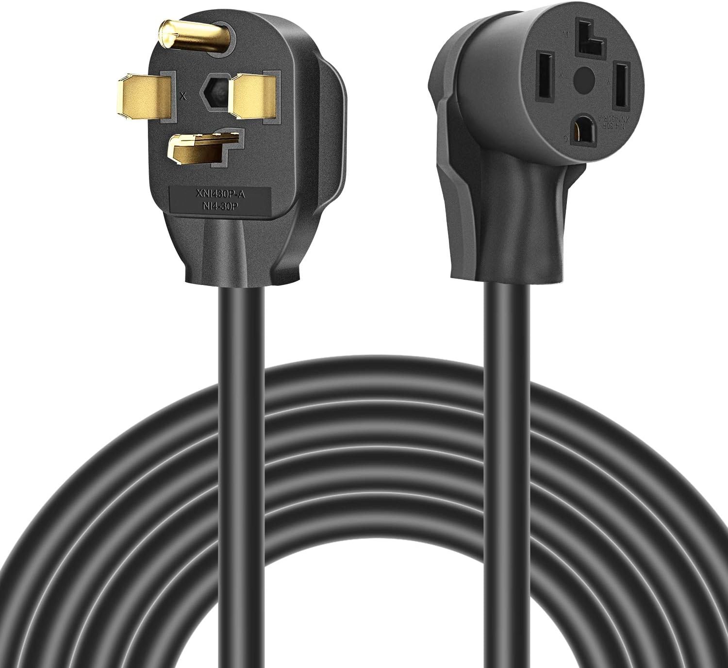 Rophor Dryer Extension Cord 4 Prong, 30 Amp NEMA 1430P to 1430R