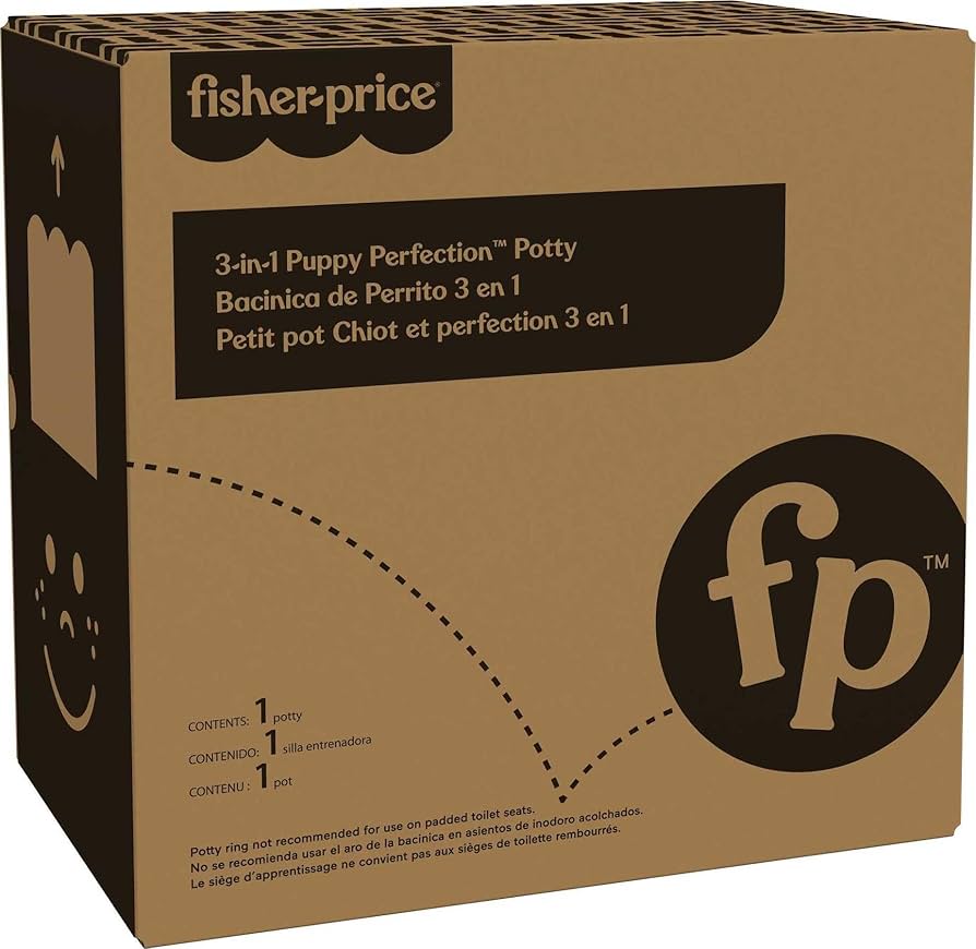 Amazon.com : Fisher-Price Toddler Toilet 3-in-1 Puppy Perfection Potty  Training Seat and Step Stool with Removable Ring : Toys & Games