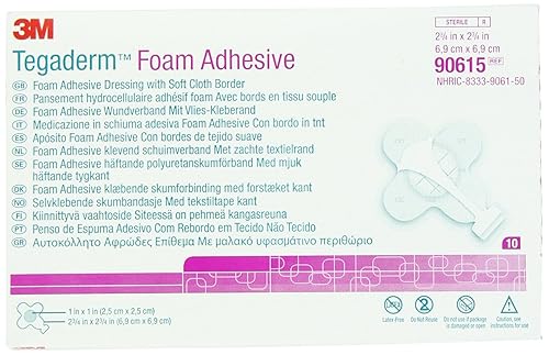 Vista 20 de Apósito adhesivo de espuma de alto rendimiento 3M™ Tegaderm™ 90614, mini óvalo 10 BG/CTN 4 CTN/CS