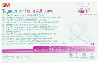 3MTM TegadermTM High Performance Foam Adhesive Dressing, 90615, Mini Wrap, 2-3/4 in x 2-3/4 in, 10/ct 4ct/Case