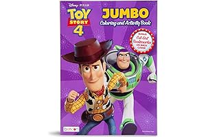 Toy Story 4 Jumbo Coloring and Activity Book: Over 100 Giant Pages...