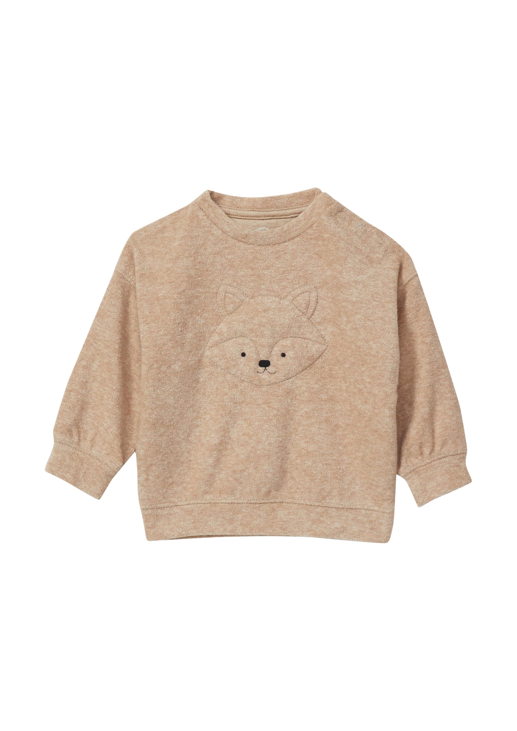 s.Oliver Warmes Sweatshirt mit Frontapplikation und Struktur