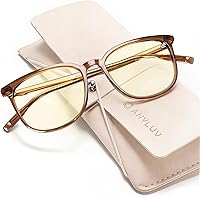 Vista 9 de ANYLUV Gafas de luz azul para mujeres y hombres, lentes de bloqueo de luz azul para mujer, anteojos de computadora antifatiga ocular